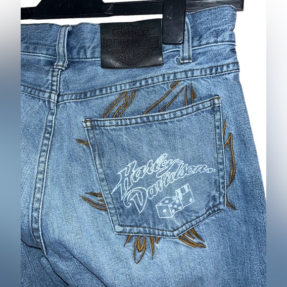 Harley Davidson Jeans Size 8 long - Picture 4 of 7